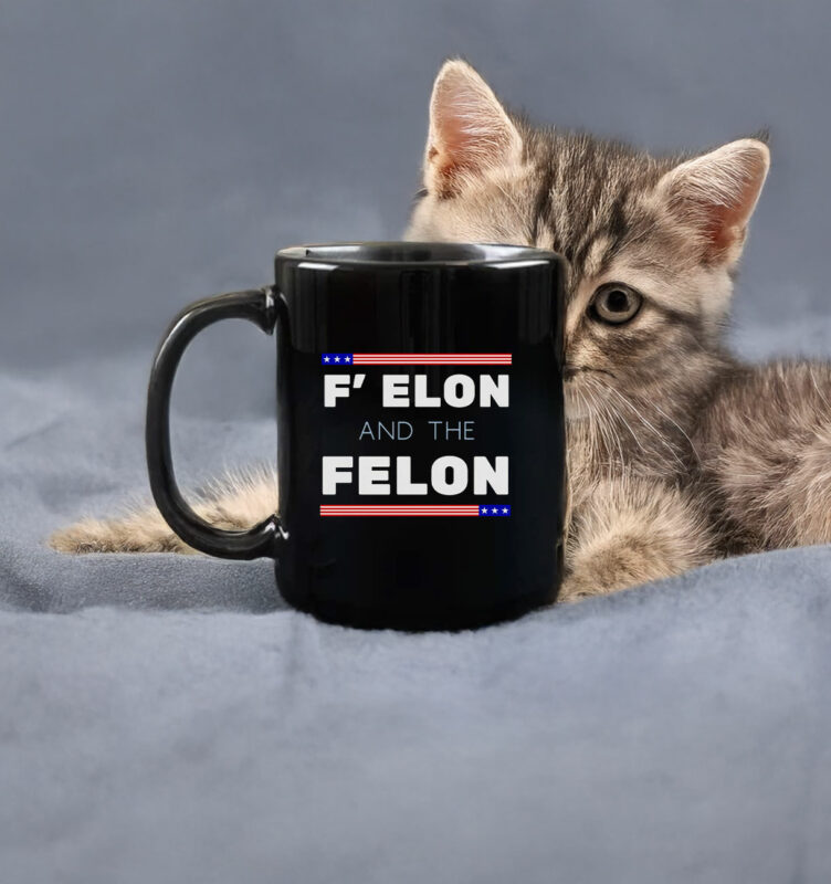 F' Elon and the Felon anti Trump Mug