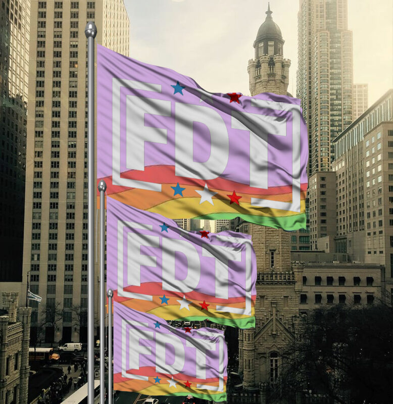 FDT Anti Trump Stop Trump Flag