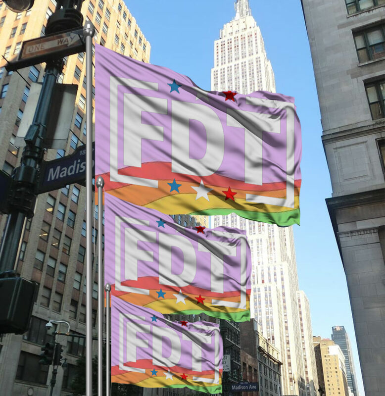 FDT Anti Trump Stop Trump Flag