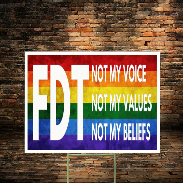 FDT Blue Wave Women Rights Yard Sign