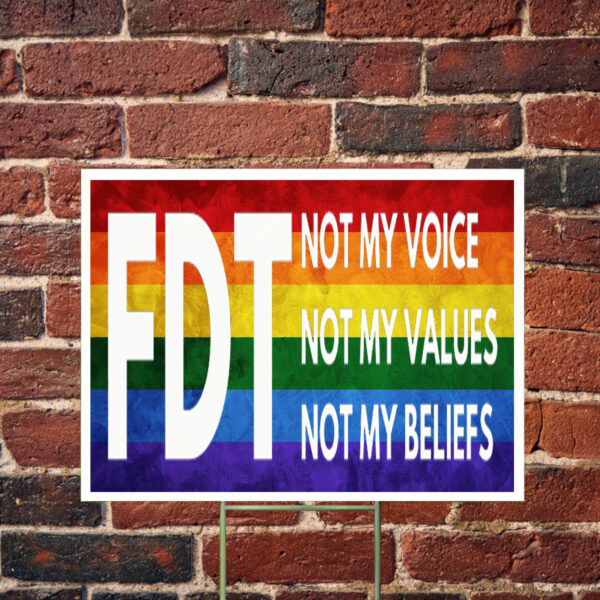 FDT Blue Wave Women Rights Yard Sign