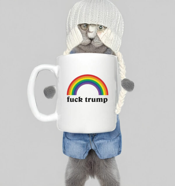 Fuck Trump Mug - Rainbow