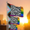 Fuck Trump QR Code Flag