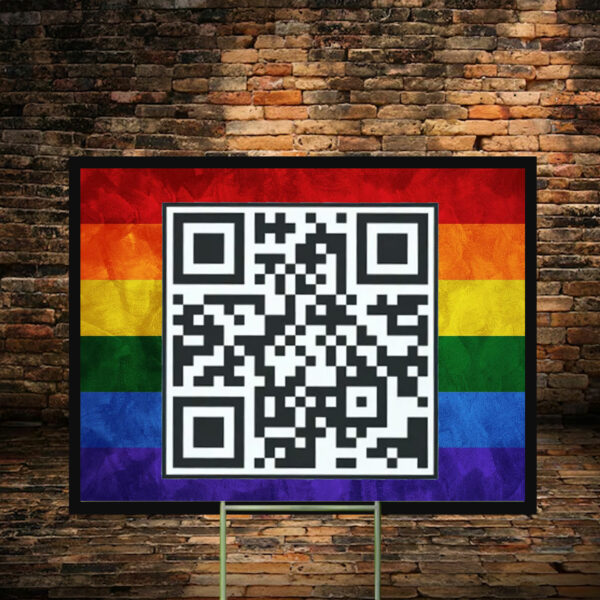 Fuck Trump QR Code Yard Sign