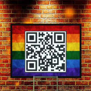 Fuck Trump QR Code Yard Sign