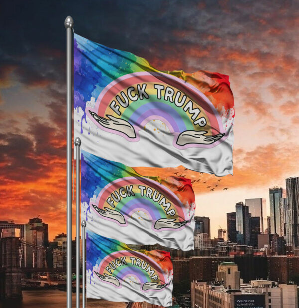 Fuck Trump Rainbow 2025 Flag