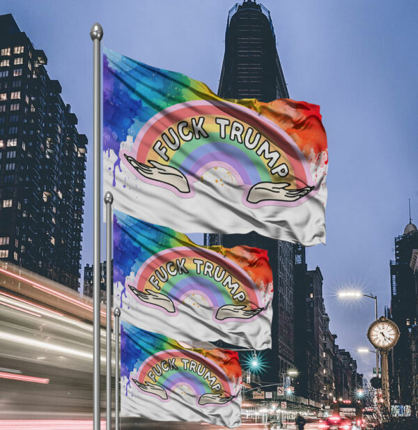 Fuck Trump Rainbow 2025 Flag