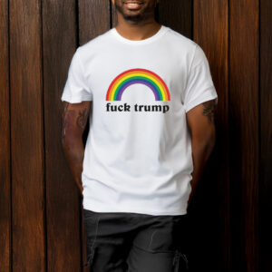 Fuck Trump T-shirt - Rainbow