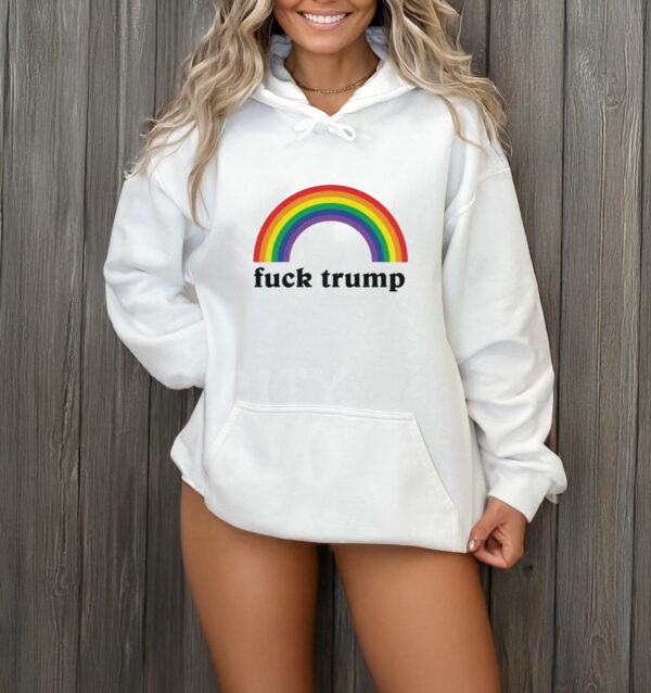 Fuck Trump T-shirt - Rainbow