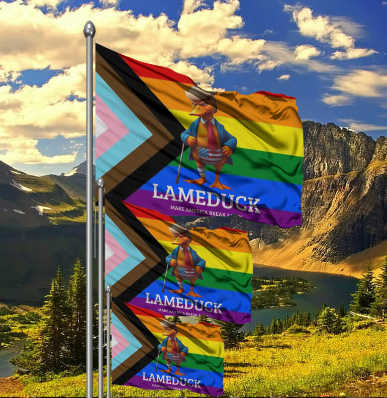 LAME DUCK Make America Break Again Flag