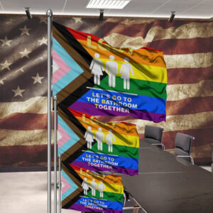 LGBT Let's Go To The Bathroom Together Flag