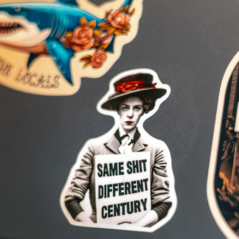 Suffragette Feminist Decal, Feminism Sticker, Women's Rights Activism, Disrupt the Patriarchy