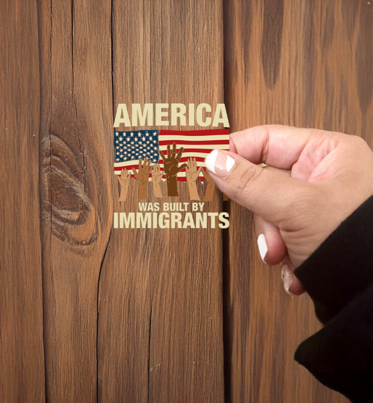 America Was Built by Immigrants Sticker ,Car Magnet Fuck Trump