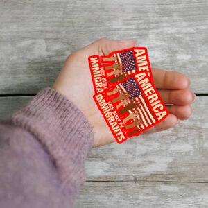 America Was Built by Immigrants Sticker ,Car Magnet Fuck Trump