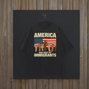 America Was Built by Immigrants T-Shirt Fuck Trump