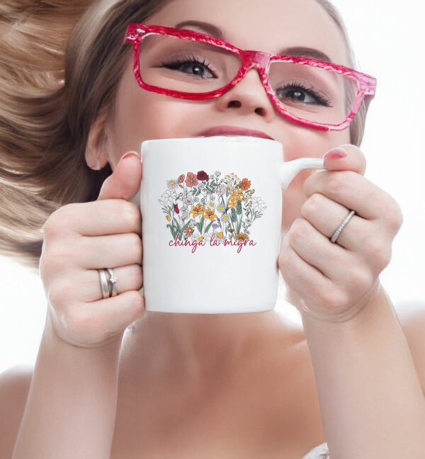 Anti Trump Floral Chinga La Migra Mug