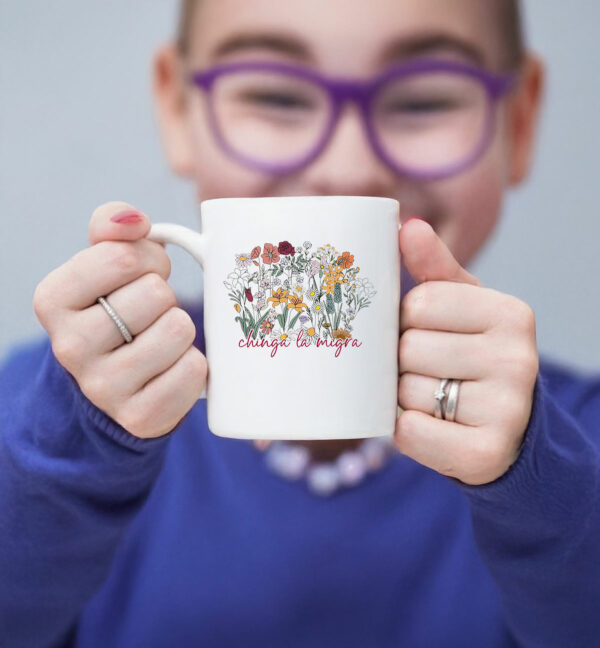 Anti Trump Floral Chinga La Migra Mug