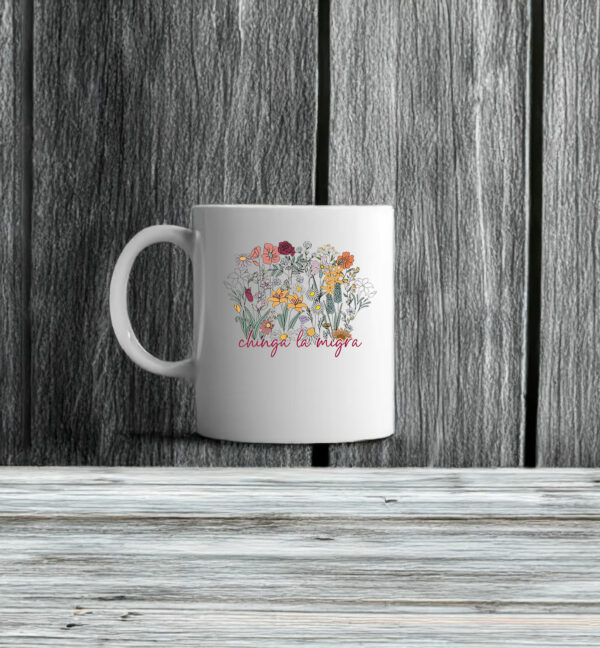 Anti Trump Floral Chinga La Migra Mug