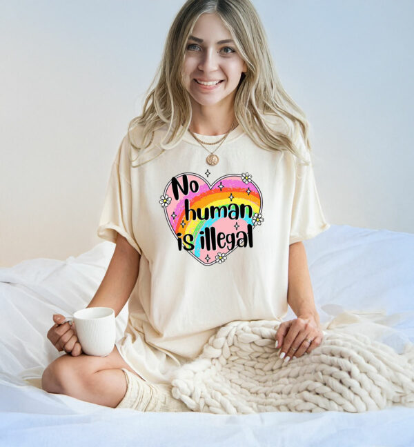 Anti Trump No Human is Illegal T-Shirt