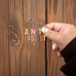 Fuck Trump Floral Anti Fascist Sticker ,Car Magnet