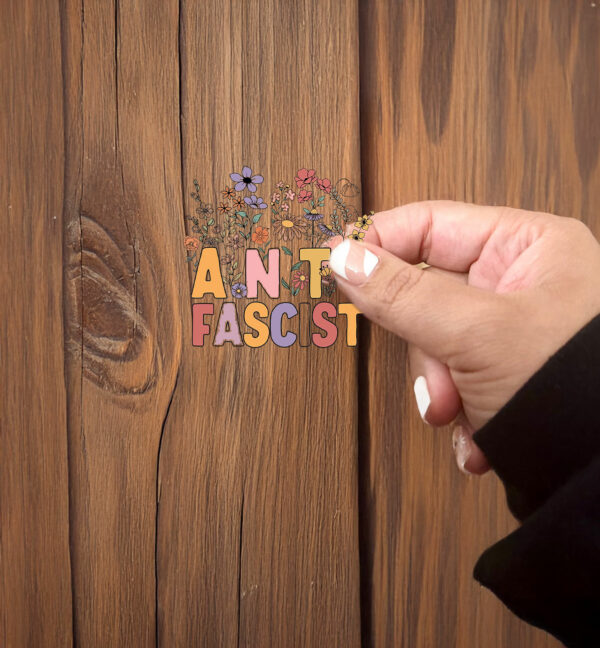 Fuck Trump Floral Anti Fascist Sticker ,Car Magnet